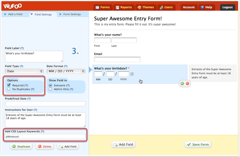 Adding that date field!