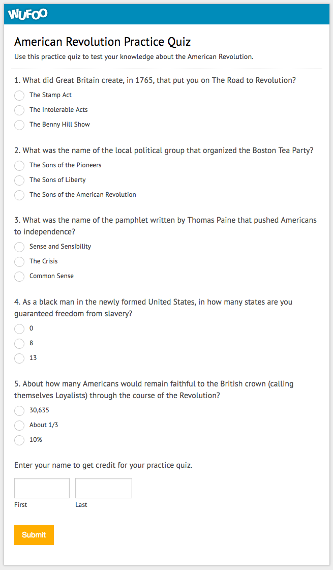 Make A Test Template from www.wufoo.com