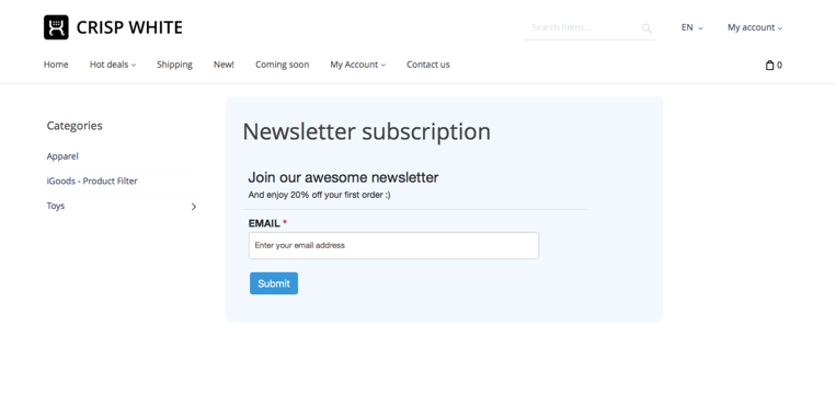 Wufoo Newsletter Subscription Form