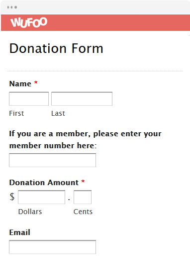 Donor Pledge Form Template from www.wufoo.com