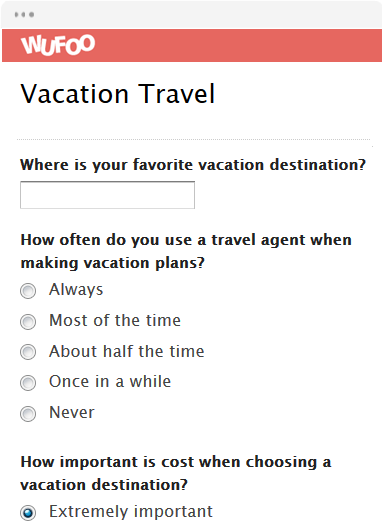 Template For Survey from www.wufoo.com