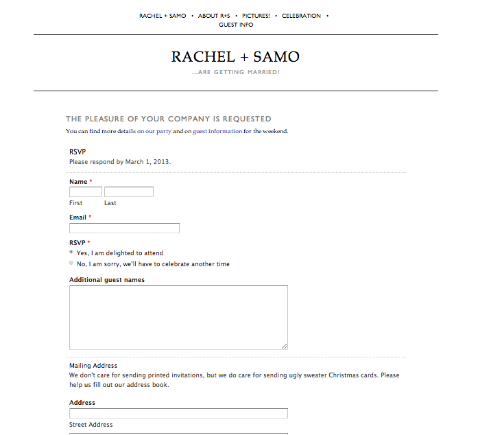Google Form Wedding Rsvp Template