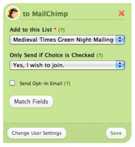 how to create an opt in page on mailchimp