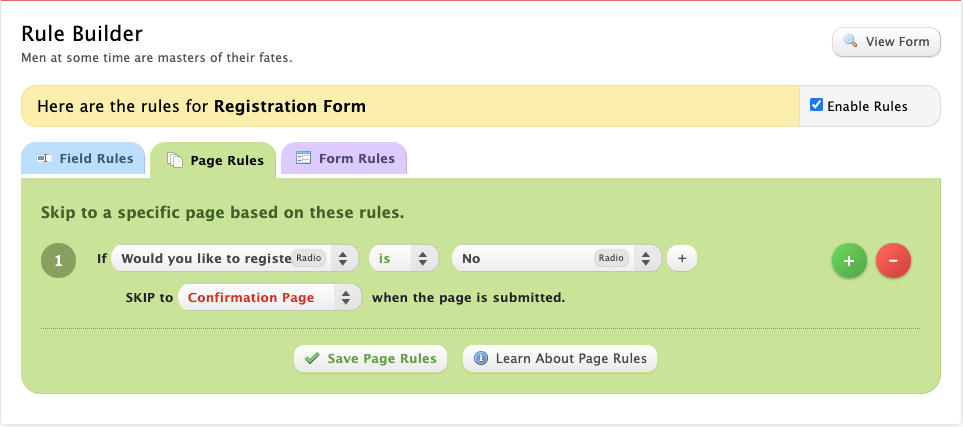 wufoo registration form 7